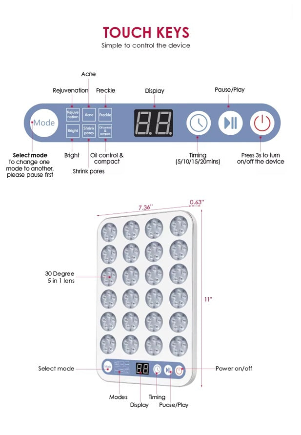Amranthe Portable Red Light Therapy Panel